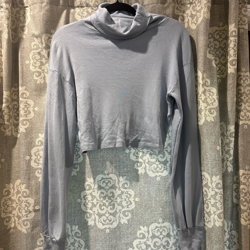 Brandy Melville Blue Turtle Neck Top